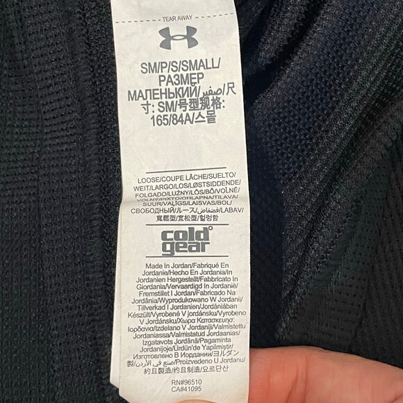 Under Armour Athletic Crew Neck Loose Fit ColdGear Waffle T-Shirt Men’s sz S - Picture 8 of 12